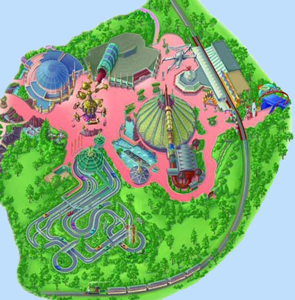 Mapa Discoveryland